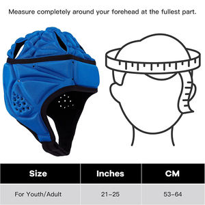 Couvre-chef Sport EVA pour jeunes Gardien <span class=keywords><strong>de</strong></span> but <span class=keywords><strong>de</strong></span> football américain et <span class=keywords><strong>de</strong></span> football Rugby Casque à coque souple avec excellente protection - Product Image 6