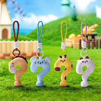 Porte-clés Pomme en Peluche Mignonne en Forme de Point d'Exclamation, Pendentif de Sac en Peluche Douce, Cadeau d'Anniversaire Créatif, Vente en Gros Personnalisée