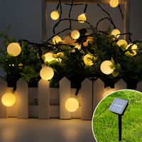 Rechargeable 800mAh Led Boule Lumière Panneau Solaire Étanche Extérieur Intérieur Led Boule Lumière pour la Décoration de Vacances