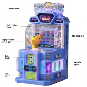 Mecha Alliance Consola de Juegos Eléctrica Comercial con Doble Pulverizador de Agua, Nueva Máquina de Juego de Disparos Operada con Monedas para Niños y Bebés - Product Image 5