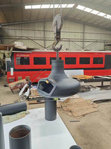 L'usine vend directement une cheminée à <span class=keywords><strong>bois</strong></span> pour l'intérieur suspendue flottante rotative décorative en acier avec porte en verre - Product Image 5