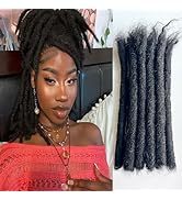 Extensions de dreadlocks 100% cheveux humains, largeur 0,4 cm, 8 pouces, entièrement faites à la main, peuvent être teintes et décolorées pour hommes, femmes et enfants