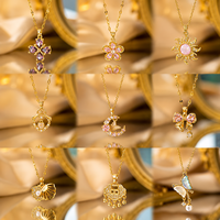 Collier micro pavé zircon cuivre luxe léger haute qualité choker minimaliste pour femme, collier pendentif mode