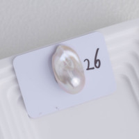 Perles baroques d'eau douce de qualité AAAA, 16 mm, blanches, naturelles, pour la fabrication de bijoux