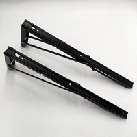 Étagères pliantes de table de travail de support triangulaire en métal de support réglable d'acier inoxydable résistant