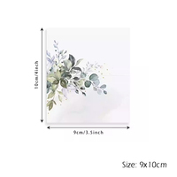 50 pièces/paquet Cartes de nom en papier avec motif floral et numéro pour les places assises, pour mariage, dîner, fête festive, décoration de table