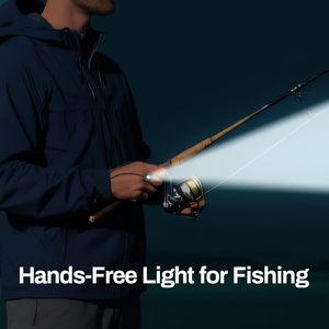 ไฟฉาย LED ชาร์จไฟได้แบบขายส่ง สำหรับผู้ชาย พร้อมไฟส่องสว่างที่ปลายนิ้ว อุปกรณ์จำเป็นสำหรับการตั้งแคมป์กลางแจ้ง - Product Image 6