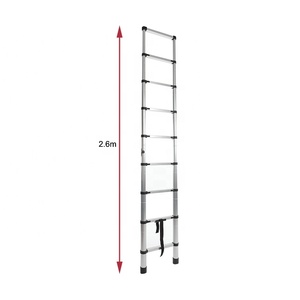 <span class=keywords><strong>Échelle</strong></span> télescopique en <span class=keywords><strong>aluminium</strong></span> de 2,6 <span class=keywords><strong>mètres</strong></span>, marches télescopiques, <span class=keywords><strong>échelle</strong></span> pliante - Product Image 1