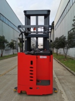 Apilador Eléctrico de 3 Vías para Pasillos Muy Estrechos, Carretilla Elevadora de Gran Alcance para Almacenes, Carretilla Elevadora Heli