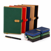 Ensemble cadeau de carnet de notes moderne en papier A5 avec logo personnalisé imprimé en sérigraphie pour les réunions d'affaires et l'utilisation promotionnelle au bureau