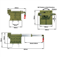 Kit d'assemblage de bras de levage pour grue RC P803, télécommande 1:12, pour camion militaire de construction 8x8 HG P802, pièces de rechange DIY améliorées