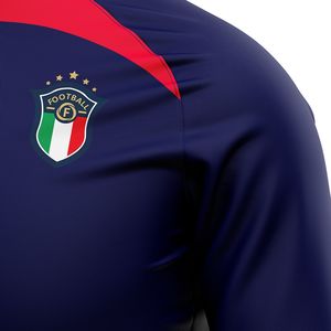 Sublimación personalizada Color Poliéster Chaquetas Hombres Fútbol Ropa atlética Cremallera Manga larga Chaquetas deportivas - Product Image 4