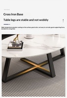 Table basse en ardoise de style italien, moderne, luxe léger, tendance, pour salon, petit appartement, forme ovale, mobilier pour maison de location