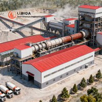 Usine préfabriquée de travaux industriels Entrepôt de structure métallique Atelier de structure métallique Entrepôt préfabriqué