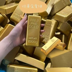 Jouet anti-stress souple et moelleux en forme de barre d'or 1000g, simulation de brique d'or, jouet à presser pour soulager le stress, réaliste, à remontée lente, parfumé et moelleux - Product Image 2