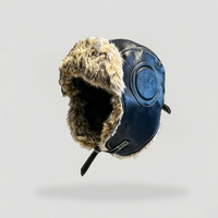 Gorro Ushanka Ruso de Invierno Personalizado OEM, Gorro de Aviador de Piel Sintética con Orejeras, Gorro de Nieve Cálido y Resistente al Viento para Hombre