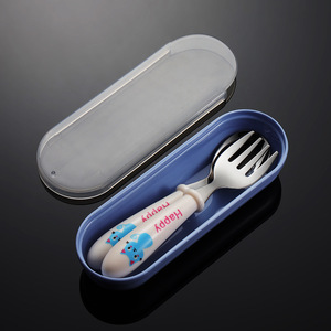 Ustensiles pour tout-petits en acier inoxydable, fourchettes et cuillères pour bébé, sans BPA, écologiques, faciles à nettoyer, finition miroir - Product Image 6