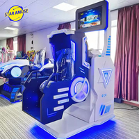Silla de Simulador de Vuelo VR con Rotación de 360 Grados, Montaña Rusa de Realidad Virtual de Metal para Interiores, Parques de Aventuras, Centros Comerciales