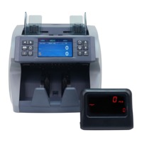 Compteur de billets 07P double CIS avec détection d'images de qualité bancaire, détecte les faux billets pour les échanges de devises, les banques et les comptoirs de magasins de détail