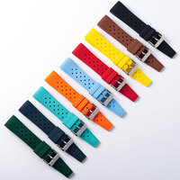 Bracelet de montre en silicone respirant 18 20 22 mm, étanche, à dégagement rapide, remplacement, vente en gros OEM ODM