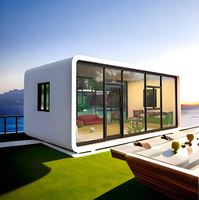 KT Apple Capsule House Design Glamping Pods Serres préfabriquées pour conteneur de logement extérieur unique