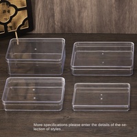 Boîte à dessert en plastique transparent PS pour collations bonbons aux fruits secs mariages-utilisation avec des aliments pour animaux de compagnie au chocolat et usine de sucre en gros
