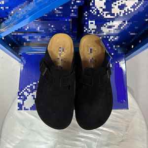 Mules de luxe décontractées à bout fermé avec semelles en liège, sandales plates vintage de haute qualité, pantoufles de créateur avec logo - Product Image 5