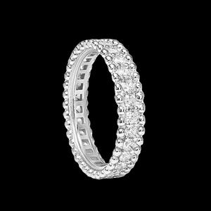 Anillo de Diamantes en Oro Blanco A197, Corte Brillante Redondo, Color G Natural, Anillo de Compromiso Clásico para Mujer - Product Image 6