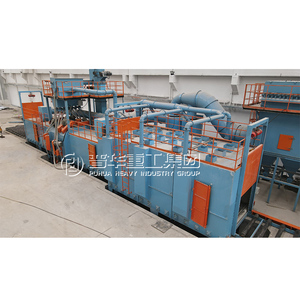 Mesin Shot Blasting Konveyor Rol Penggosok Manual Baja Bersertifikat CE 20+ Tahun dengan Motor & Gearbox dari Produsen - Product Image 4