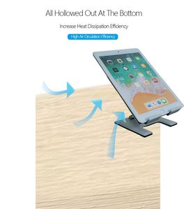 Support portable pliable ergonomique et robuste pour tablette et ordinateur portable, avec angle de vision réglable, antidérapant, sans écran, modèle 2025 - Product Image 6