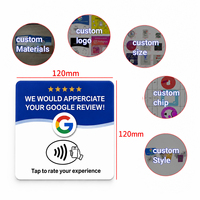 Etiquetas Inteligentes RFID de Acrílico Personalizadas con Chip NTAG213/215 para Marketing en Redes Sociales y Recopilación de Reseñas de Google