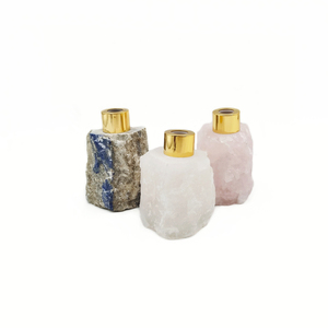 Nanwei đá Blush hồng khuếch tán thiết lập thanh lịch Rose Quartz Vase cho thơm tinh dầu khuếch tán - Product Image 6