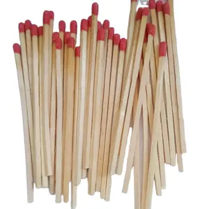 Quemador largo de madera de 4 pulgadas, cerillas de seguridad modernas, encendedor para chimeneas, farolillos de barbacoa con pelador - Product Image 1