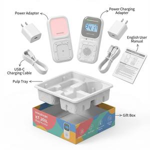 Smart Care Digital Audio Baby Monitor <b>System</b> with Humidity Temperature Sensor Belt Clip Portable Wireless Intercom Elderly Pet - Product Image 3