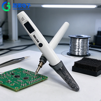 Kit de fer à souder à température contrôlée Type-C, 250°C à 450°C, préchauffage en 30 secondes, poignée en plastique, ensemble d'outils de réparation électronique DIY