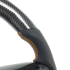 Accessoires de voiture pour <span class=keywords><strong>Mini</strong></span> Cooper <span class=keywords><strong>Countryman</strong></span> Clubman S SE JCW, <span class=keywords><strong>volant</strong></span> personnalisé en cuir Napa et fibre de carbone, 2016-2020 - Product Image 6