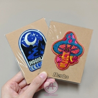 Écussons personnalisés presse à chaud 3D personnaliser logo brodé Écusson de broderie avec carte au dos coudre fer à repasser pour vêtements