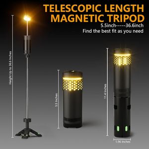 Từ Chân Máy Lều Móc Ánh Sáng Di Động Đi Bộ Đường Dài Ngoài Trời Khẩn Cấp Có Thể Tháo Rời Có Thể Sạc Lại Kính Thiên Văn LED Cắm Trại Đèn Lồng - Product Image 3