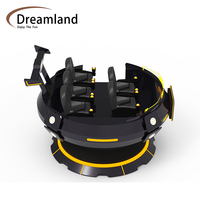 Dreamland-tanque de battleship UFO, 5 asientos de cine vr, simulador de movimiento de rotación, silla de realidad virtual 9D