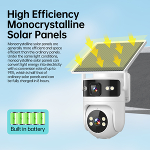 6MP Dual Lens 4G Solar PTZ Security Camera Two <strong>Scenes</strong> View AOV 24/7 Recording CCTV Camera Color Night Vision AI Human <strong>Detection</strong> - Product Image 6