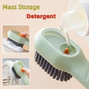 Brosse de nettoyage à poils doux, brosse à chaussures pour liquides, brosse à long manche, brosse à vêtements, brosse à chaussures et vêtements, outil de nettoyage domestique - Product Image 6