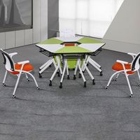 Table de formation intégrée de haute qualité, pliable et portable pour salle de réunion