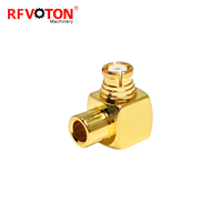 Connecteur coaxial RF SMP femelle à angle droit (90 degrés) pour câble coaxial RG405 086, conforme RoHS, fourni par l'usine