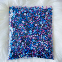 Yantuo cristal en gros 500g emballage mixte dos plat perles résine strass gelée strass pour bricolage artisanat