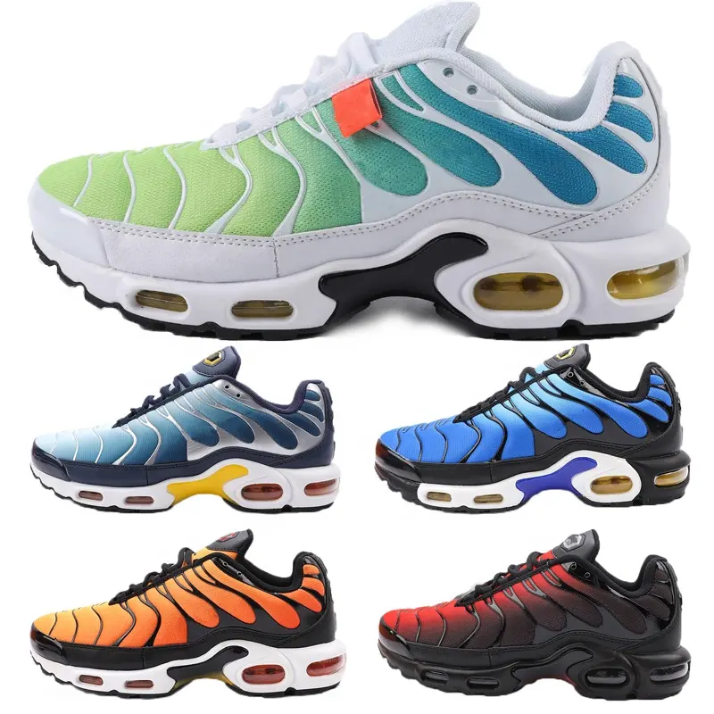 54 Colors TN plus running shoes high quality with original logo women men sneakers air cushion sports shoes EU36-46 No Box