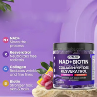 Compléments de collagène NAD+ Ausreson, antioxydants, contenant du nicotinamide riboside, vitamines, soutien naturel, gommes NAD+ Biotine