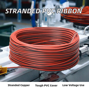 כבל סרט עגול אדום שחור PVC Qianli 300V 2468 גידים, 16 18 20, לבניין/ציוד חשמלי - Product Image 4