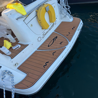 Plateforme de bain et tapis de cockpit pour bateau 2000 Maxum 270 CR Cruiser, en mousse EVA imitation teck, style SeaDek MarineMat, auto-adhésif
