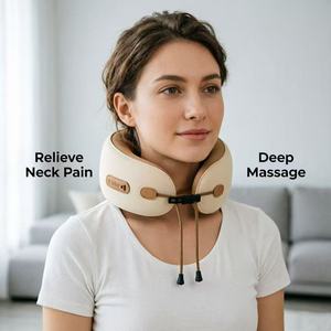 Rechargeable Neck Support Pillow with Heat & <b>Vibration</b>, Ergonomic Travel Pillow for Pain Relief, Wholesale Bulk Orders Accepted - Product Image 2