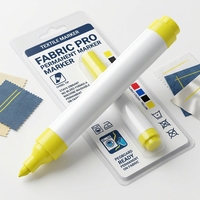 Marqueur textile permanent Edding 4500 jaune fluorescent, pointe de 2-3 mm, lavable en machine, stylo pour tissu pour la décoration